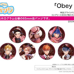 Obey Me！ 65mm 收藏徽章 11 情人節 Ver. (7 個入) Hologram Can Badge (65mm) 11 Valentine Ver. (Original Illustration) (7 Pieces)【Obey Me!】