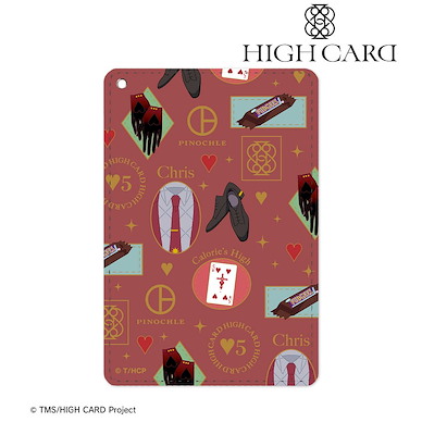 HIGH CARD 「克里斯」皮革證件套 Chris Redgrave Motif Pattern 1 Pocket Pass Case【HIGH CARD】
