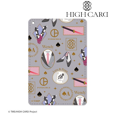 HIGH CARD 「溫蒂」皮革證件套 Wendy Sato Motif Pattern 1 Pocket Pass Case【HIGH CARD】