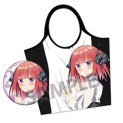 五等分的新娘 「中野二乃」古典服裝 徽章 + 手提袋 New Illustration Hugging Tote Bag Nino Nakano Classical ver.【The Quintessential Quintuplets】