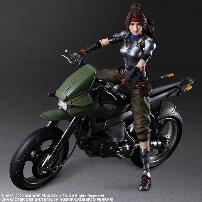 最終幻想系列 : 日版 PlayArts-改-「潔西」& 摩托車 Set 最終幻想VII 重製版