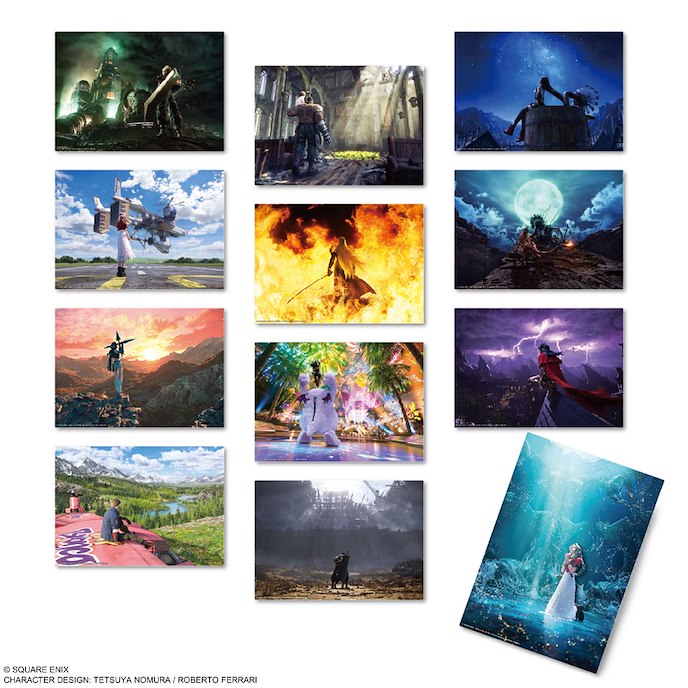 最終幻想系列 : 日版 Final Fantasy VII 透明小海報 (12 個入)