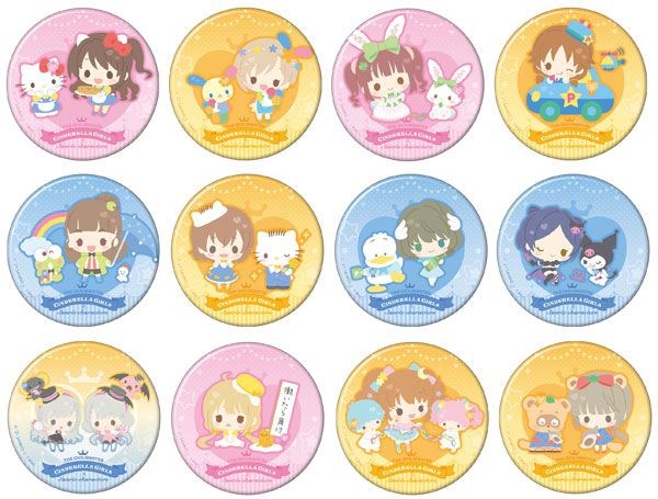 偶像大師 灰姑娘女孩 : 日版 收藏徽章 Sanrio 系列 (12 個入)