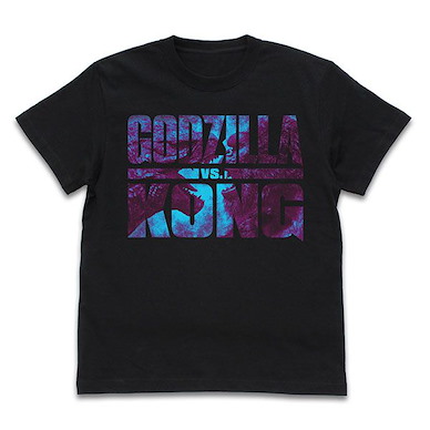 電影系列 (細碼)「GODZILLA VS. KONG」黑色 T-Shirt Godzilla vs Kong Logo T-Shirt /BLACK-S【Movie Series】