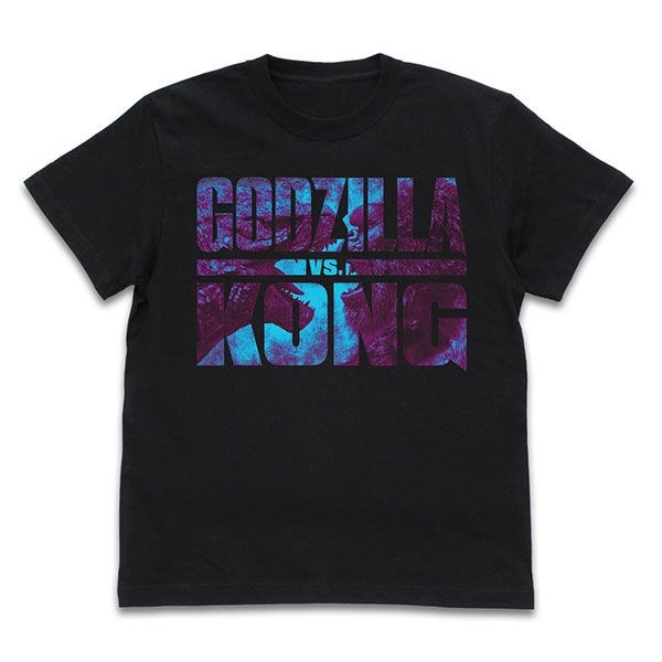 電影系列 : 日版 (加大)「GODZILLA VS. KONG」黑色 T-Shirt
