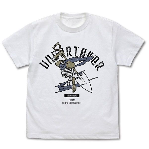 86－不存在的戰區－ : 日版 (加大)「UNDERTAKER」標誌 白色 T-Shirt
