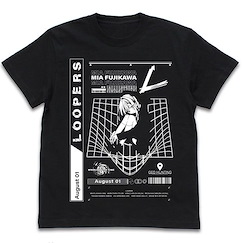 LOOPERS : 日版 (加大)「美亞」黑色 T-Shirt