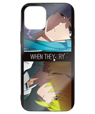 寒蟬鳴泣之時 「古手梨花 + 北条沙都子」iPhone [12, 12Pro] 強化玻璃 手機殼 Rika & Satoko When They Cry Tempered Glass iPhone Case/12, 12 Pro【Higurashi When They Cry】