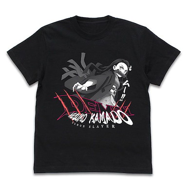 鬼滅之刃 (大碼)「竈門禰豆子」無限列車篇 黑色 T-Shirt Mugen Train Arc Nezuko T-Shirt /BLACK-L【Demon Slayer: Kimetsu no Yaiba】