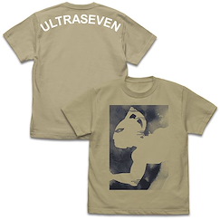 超人系列 (加大)「超人七號」深卡其色 T-Shirt Ultraseven Silhouette T-Shirt /SAND KHAKI-XL【Ultraman Series】