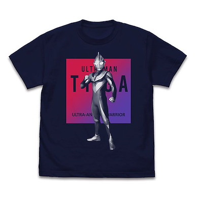 超人系列 (細碼)「超人迪加」深藍色 T-Shirt Ultraman Tiga T-Shirt /NAVY-S【Ultraman Series】
