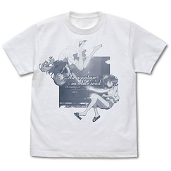 白沙的Aquatope : 日版 (細碼)「海咲野空空琉 + 宮澤風花」白色 T-Shirt