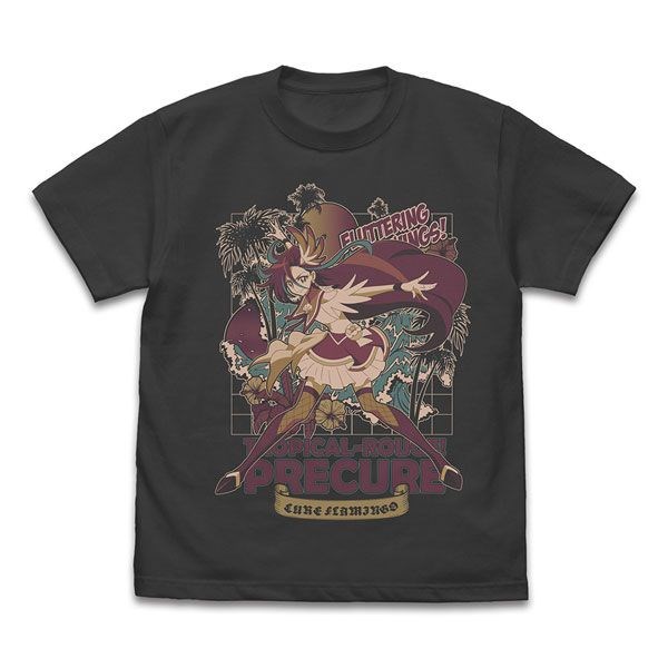 光之美少女系列 : 日版 (細碼)「瀧澤飛鳥 / 紅鶴天使」墨黑色 T-Shirt
