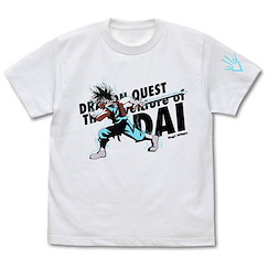 勇者鬥惡龍系列 (大碼)「達伊」達爾大冒險 白色 T-Shirt Dai T-Shirt /WHITE-L【Dragon Quest】