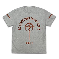 機動戰士高達系列 : 日版 (加大)「馬法狄」口號 混合灰色 T-Shirt