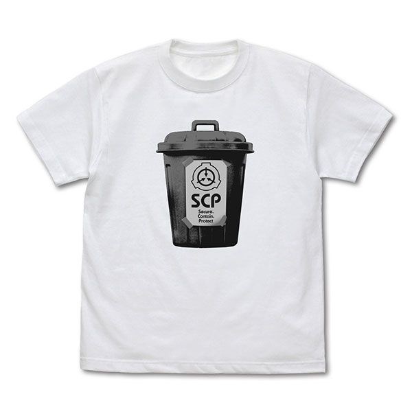 SCP基金會 : 日版 (大碼)「垃圾桶」白色 T-Shirt