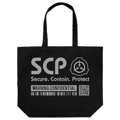 SCP基金會 黑色 大容量 手提袋 Large Tote Bag /BLACK【SCP Foundation】