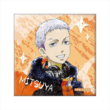 東京復仇者 「三谷隆」蠟筆藝術 方形徽章 Pastel Crayon Art Square Can Badge Takashi Mitsuya【Tokyo Revengers】