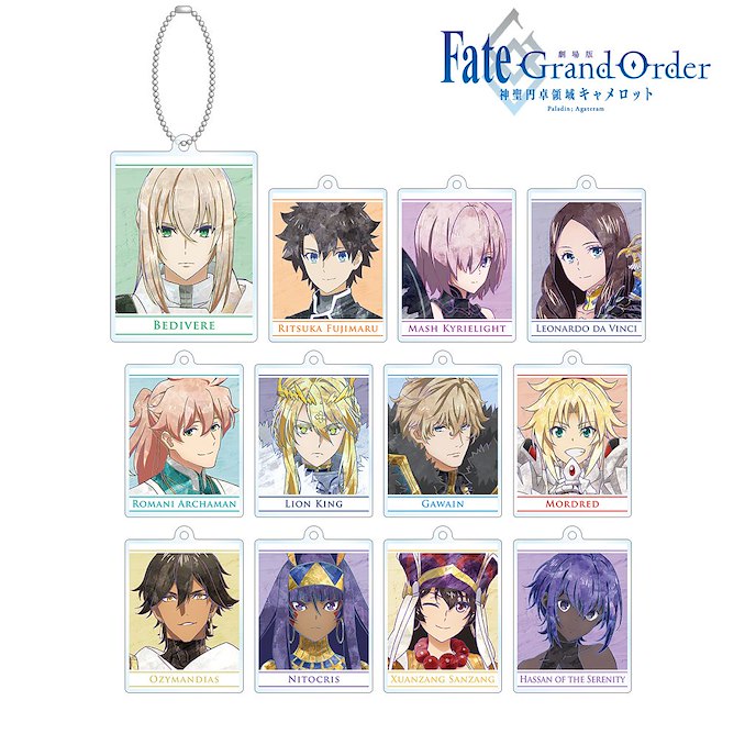 Fate系列 : 日版 「劇場版 Fate/Grand Order -神聖圓桌領域卡美洛- 後篇 Paladin; Agateram」Ani-Art 亞克力匙扣 (12 個入)