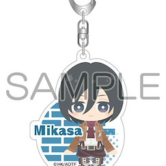 進擊的巨人 「米卡莎」ぱすきゃら 亞克力匙扣 PasuChara Acrylic Key Chain Mikasa【Attack on Titan】