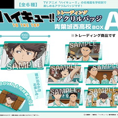 排球少年!! 「青葉城西」亞克力徽章 Box A (6 個入) Acrylic Badge Aoba Johsai High School Box A (6 Pieces)【Haikyu!!】
