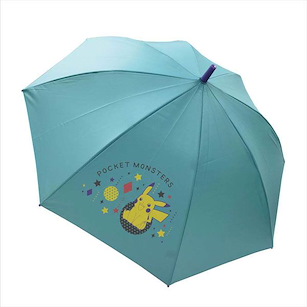 寵物小精靈系列 「比卡超」長傘 晴雨兼用 湖水綠 Children's Sun/Rain Long Type Umbrella B【Pokémon Series】