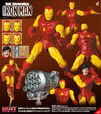 Marvel系列 MAFEX「鐵甲奇俠」COMIC Ver. MAFEX Iron Man (Comic Ver.)【Marvel Series】