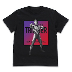 超人系列 : 日版 (大碼)「超人Trigger」黑色 T-Shirt