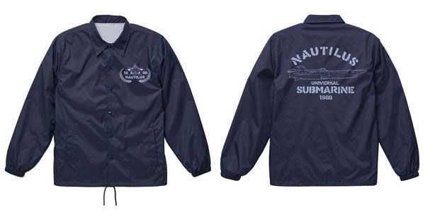 冒險少女娜汀亞 (加大)「鸚鵡螺號」深藍色 外套 The Nautilus Coach Jacket /NAVY-XL【Nadia: The Secret of Blue Water】