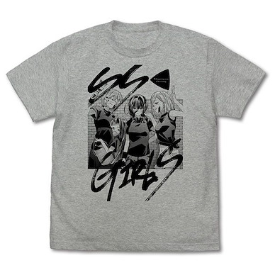 戀語輕唱 (細碼)「GIRLS」混合灰色 T-Shirt GIRLS T-Shirt /MIX GRAY-S【Whisper Me a Love Song】