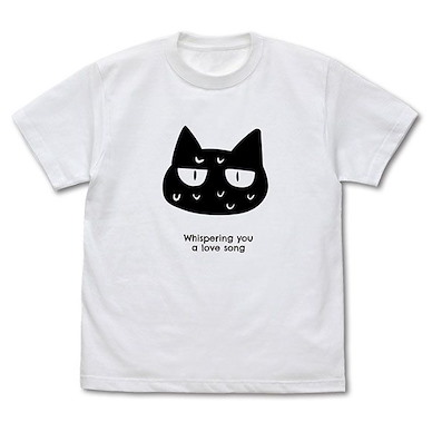 戀語輕唱 (大碼)「貓咪」白色 T-Shirt Neko T-Shirt /WHITE-L【Whisper Me a Love Song】