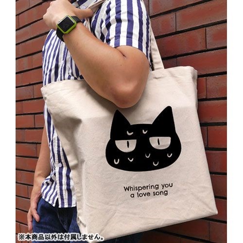 戀語輕唱 : 日版 「貓咪」米白 大容量 手提袋