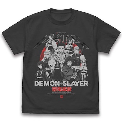 鬼滅之刃 (加大)「9柱」墨黑色 T-Shirt The 9 "Pillars" T-Shirt /SUMI-XL【Demon Slayer: Kimetsu no Yaiba】