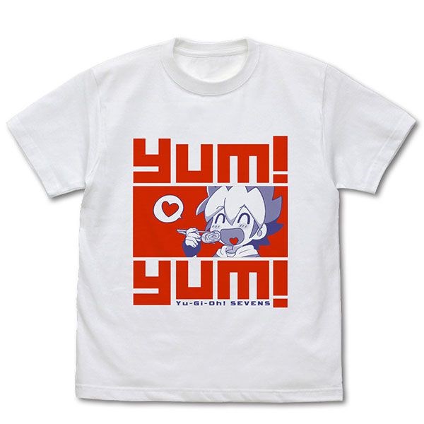 遊戲王 系列 : 日版 (細碼)「王道遊我」yumyum 白色 T-Shirt
