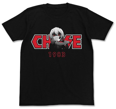 寒蟬鳴泣之時 (細碼)「北條沙都子」追跡者 黑色 T-Shirt Chase, Satoko T-Shirt /BLACK-S【Higurashi When They Cry】