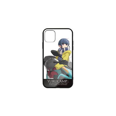 搖曳露營△ 「志摩凜」iPhone [XR, 11] 強化玻璃 手機殼 Rin Shima and 3-wheel Scooter Tempered Glass iPhone Case /XR, 11【Laid-Back Camp】