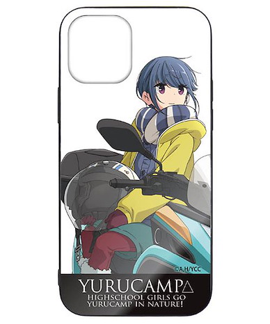 搖曳露營△ 「志摩凜」iPhone [12, 12Pro] 強化玻璃 手機殼 Rin Shima and 3-wheel Scooter Tempered Glass iPhone Case /12, 12Pro【Laid-Back Camp】