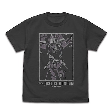 機動戰士高達系列 (大碼)「ZGMF-X19A 無限正義高達」墨黑色 T-Shirt Infinite Justice Gundam T-Shirt /SUMI-L【Mobile Suit Gundam Series】