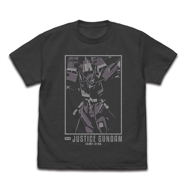 機動戰士高達系列 : 日版 (細碼)「ZGMF-X19A 無限正義高達」墨黑色 T-Shirt