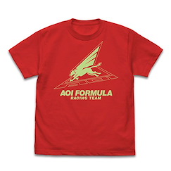 高智能方程式 (中碼)「AOI FORMULA」大紅色 T-Shirt Aoi Formula T-Shirt /HIGH RED-M【Future GPX Cyber Formula】
