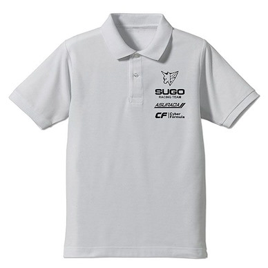高智能方程式 (細碼)「SUGO ASURADA」白色 Polo Shirt Sugo Asurada Polo Shirt /WHITE-S【Future GPX Cyber Formula】