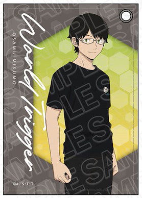 境界觸發者 「三雲修」黑色 T-Shirt 皮革 證件套 Synthetic Leather Pass Case Osamu Mikumo New Illustration ver.【World Trigger】