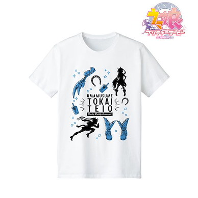 賽馬娘Pretty Derby (中碼)「東海帝皇」LineArt 男裝 白色 T-Shirt TV Anime Tokai Teio Line Art T-Shirt Men's M【Uma Musume Pretty Derby】