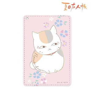 夏目友人帳 「貓咪老師」桃色 Lette-graph 皮革證件套 Nyanko-sensei Lette-graph 1 Pocket Pass Case Pink【Natsume's Book of Friends】