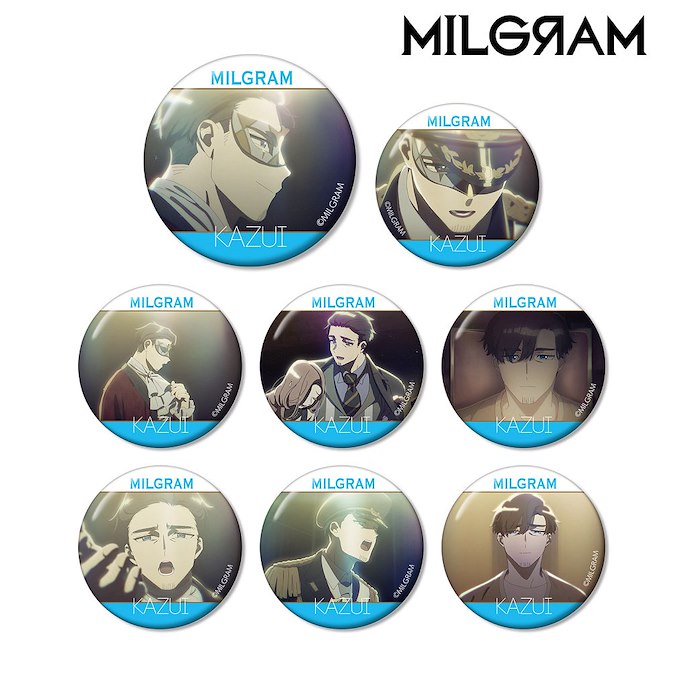 MILGRAM -米爾格倫- : 日版 「カズイ」(MV: half) 金屬徽章 (8 個入)