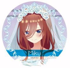 五等分的新娘 「中野三玖」婚紗 收藏徽章 TV Anime Can Badge (Dress) Miku Nakano【The Quintessential Quintuplets】