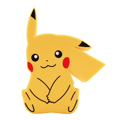 寵物小精靈系列 「比卡超」坐著 矽膠 小物袋 Sitting Doll Pouch Pikachu【Pokémon Series】