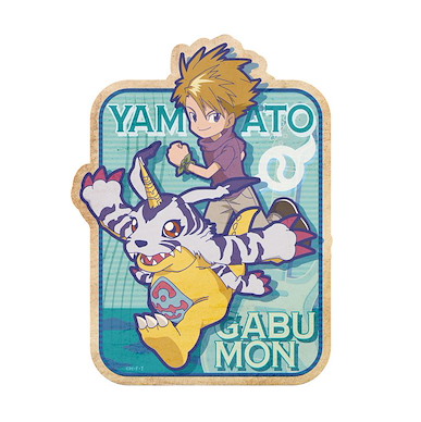 數碼暴龍系列 「石田大和 + 加布獸」行李箱 貼紙 Travel Sticker 2 Ishida Yamato & Gabumon【Digimon Series】