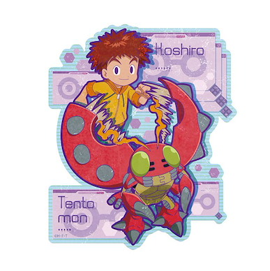 數碼暴龍系列 「泉光子郎 + 甲蟲獸」行李箱 貼紙 Travel Sticker 3 Izumi Koshiro & Tentomon【Digimon Series】