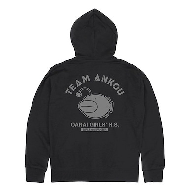 少女與戰車 (中碼)「鮟鱇隊」Ver.2.0 黑色 連帽拉鏈外套 Ankou Team Zip Hoodie Ver.2.0/BLACK-M【Girls and Panzer】